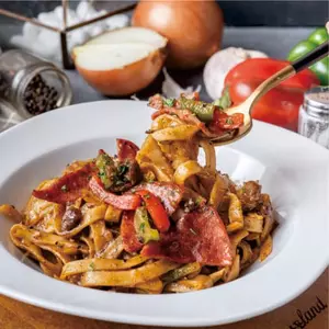 Fettucine Black Pep Beef